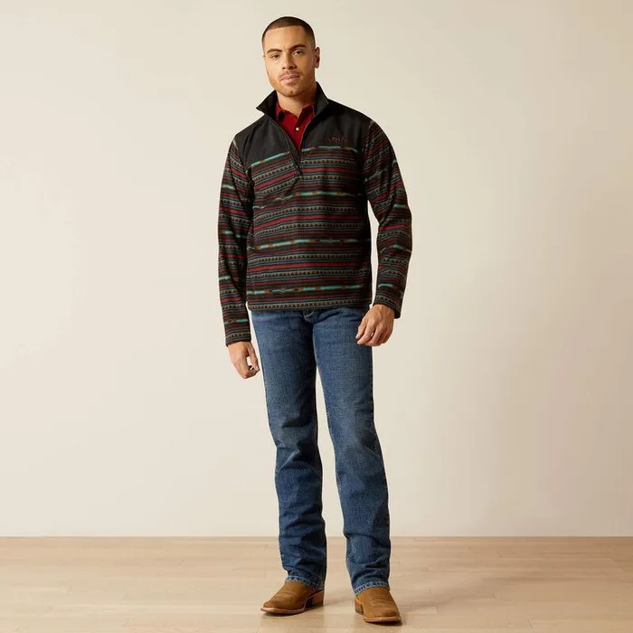 Men Sweatshirts and Hoodies Ariat Basis 20 14 Zip Sweatshirt Black Southwest