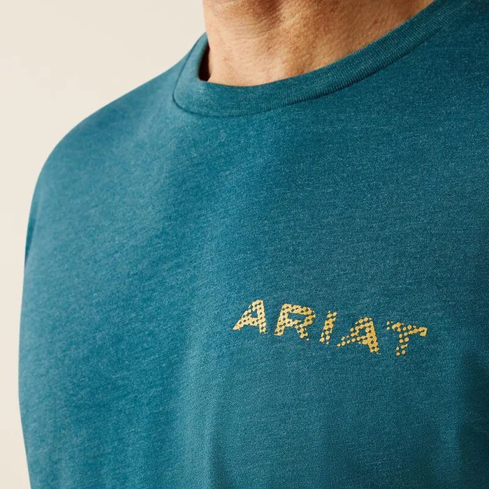 Men TShirts and Polos Ariat Ariat Played Out TShirt Deep Sea Heather Men TShirts and Polos Ariat Ariat Played Out TShirt Deep Sea Heather