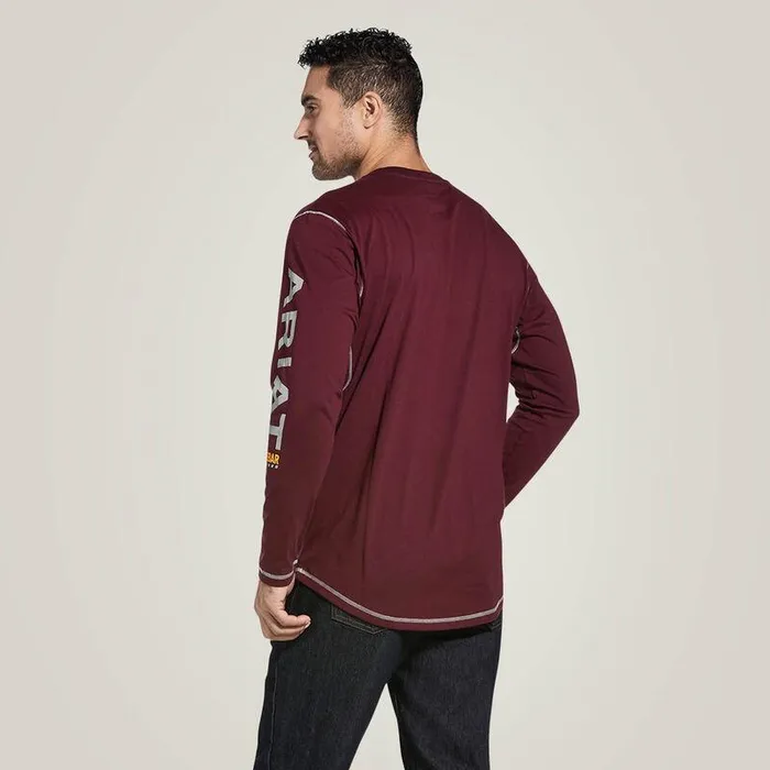 Men TShirts and Polos Ariat Rebar Workman Logo TShirt Malbec Men TShirts and Polos Ariat Rebar Workman Logo TShirt Malbec