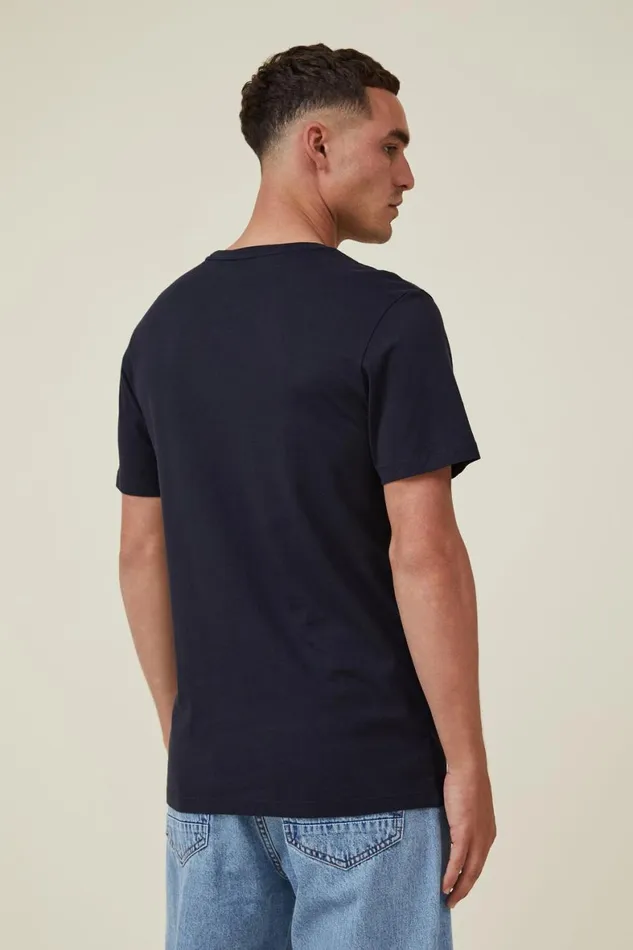 Men Tees and Tanks Cotton On Organic Regular Fit Crew TShirt Ink Navy