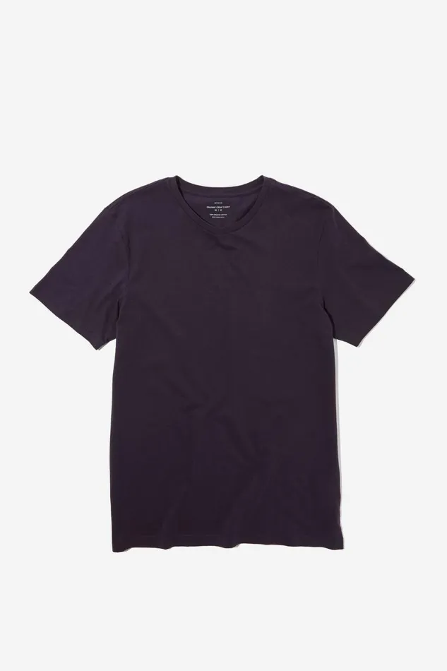 Men Tees and Tanks Cotton On Organic Regular Fit Crew TShirt Ink Navy