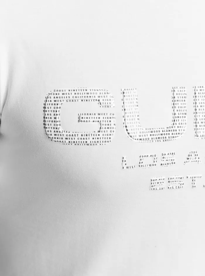 Men Tees and Tanks GUESS Eco White Bertil Logo Tshirt Men Tees and Tanks GUESS Eco White Bertil Logo Tshirt