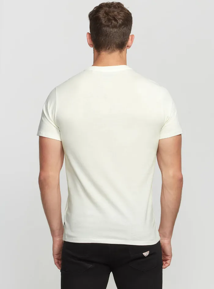 Men Tees and Tanks GUESS Eco White Electric Music Tshirt Men Tees and Tanks GUESS Eco White Electric Music Tshirt