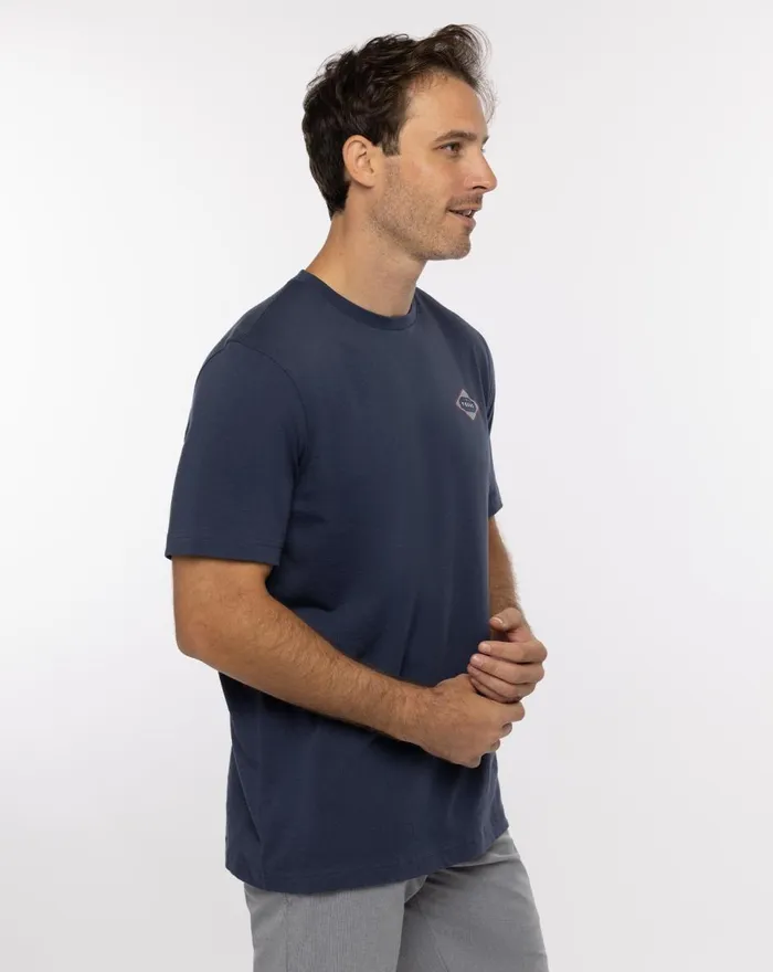 Men Tees TravisMathew ELBOW ROOM TEE Mood Indigo Men Tees TravisMathew ELBOW ROOM TEE Mood Indigo