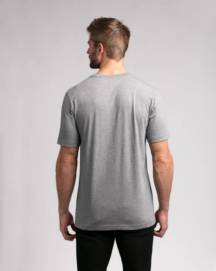 Men Tees TravisMathew LAKE STATE TEE Heather Grey Men Tees TravisMathew LAKE STATE TEE Heather Grey