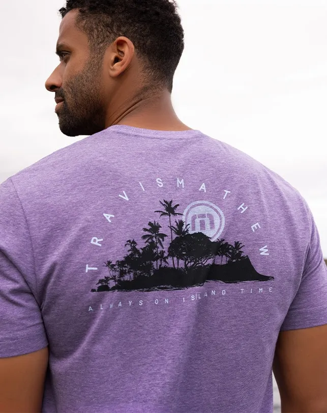 Men Tees TravisMathew ROOM WITH A VIEW TEE Heather Imperial