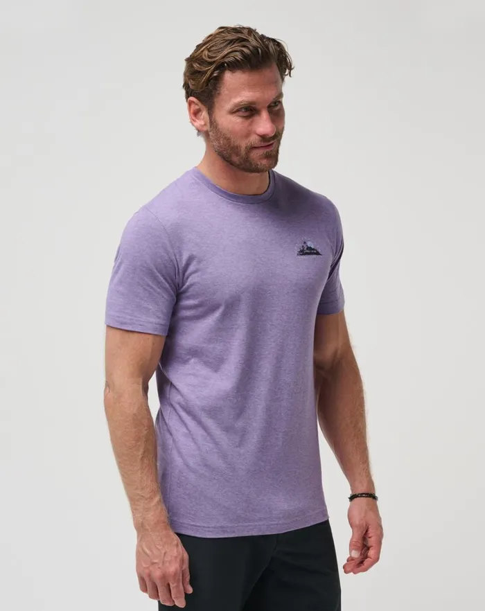 Men Tees TravisMathew ROOM WITH A VIEW TEE Heather Imperial