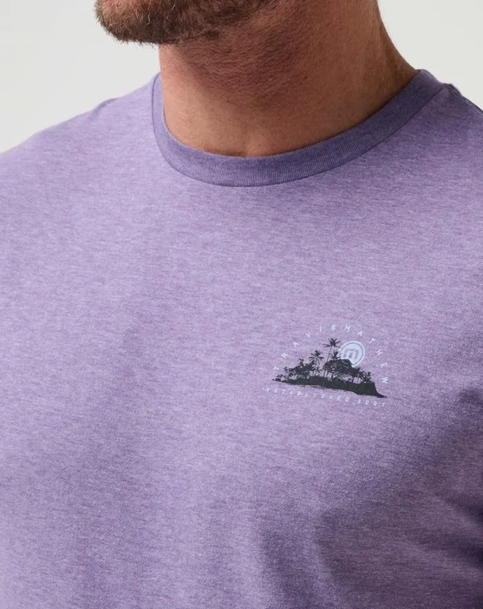 Men Tees TravisMathew ROOM WITH A VIEW TEE Heather Imperial