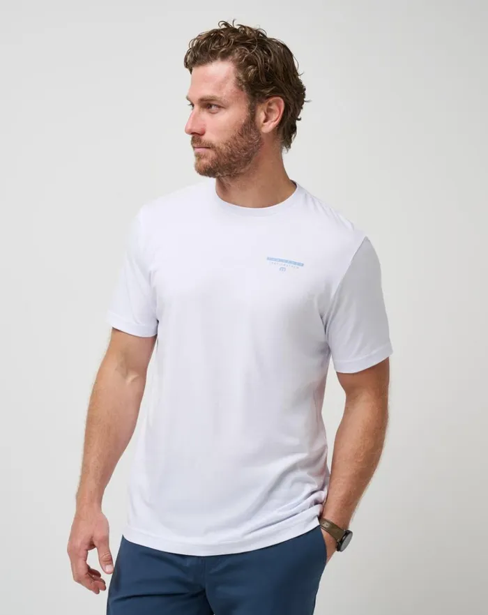 Men Tees TravisMathew SPIKED SELTZER TEE White
