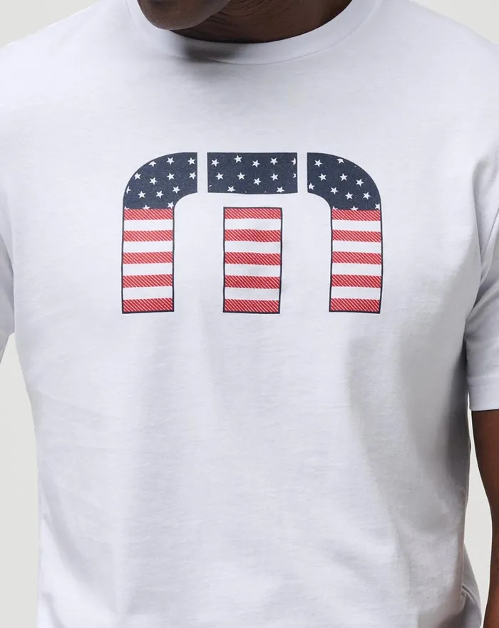 Men Tees TravisMathew STAR BRIGHT TEE White Men Tees TravisMathew STAR BRIGHT TEE White