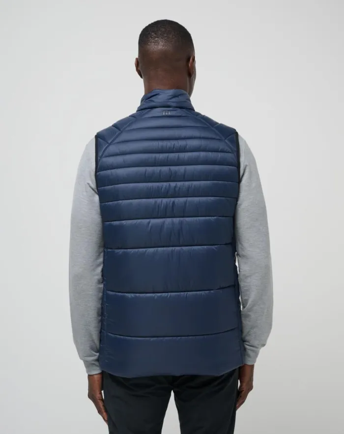 Men Vests TravisMathew AVES TECH PUFFER VEST Total Eclipse