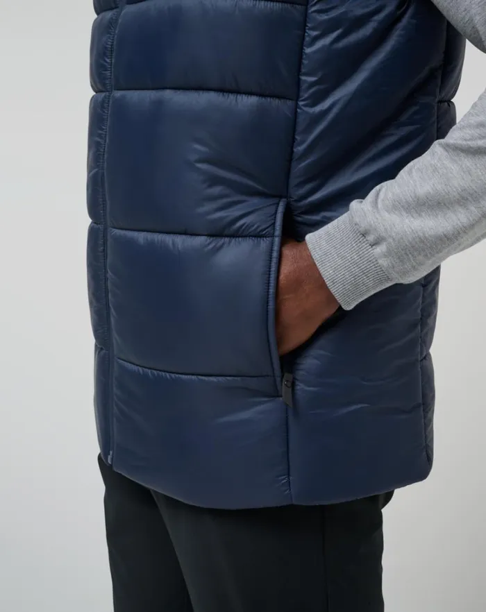 Men Vests TravisMathew AVES TECH PUFFER VEST Total Eclipse