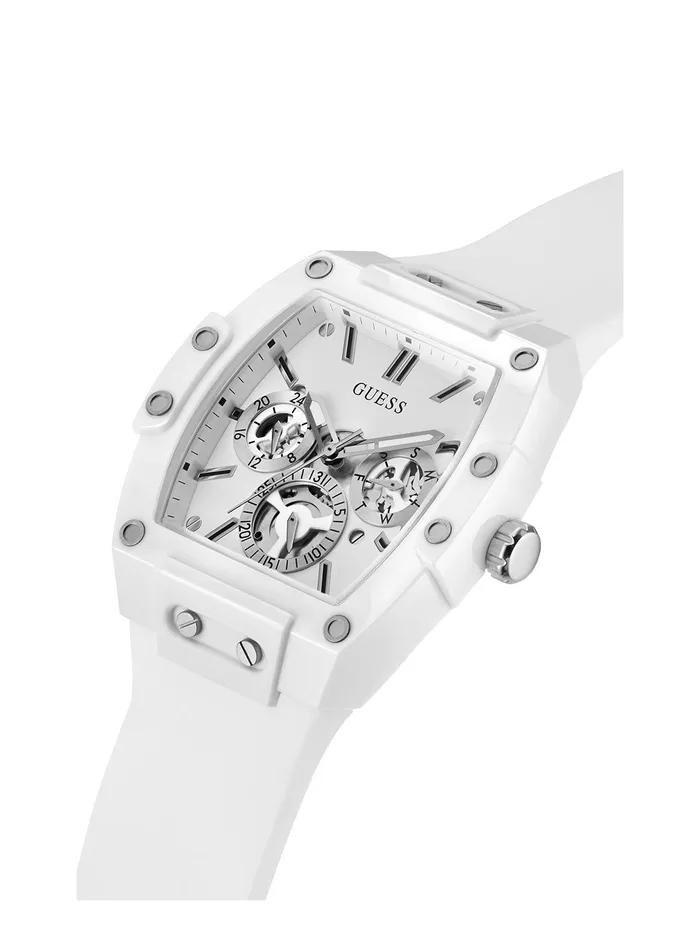 Men Watches GUESS White Phoenix Silicone Watch Men Watches GUESS White Phoenix Silicone Watch