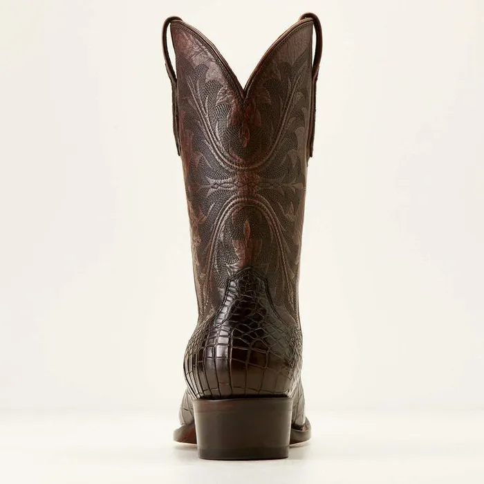 Men Western Boots Ariat Bench Made James Western Boot Hickory American Alligator Men Western Boots Ariat Bench Made James Western Boot Hickory American Alligator