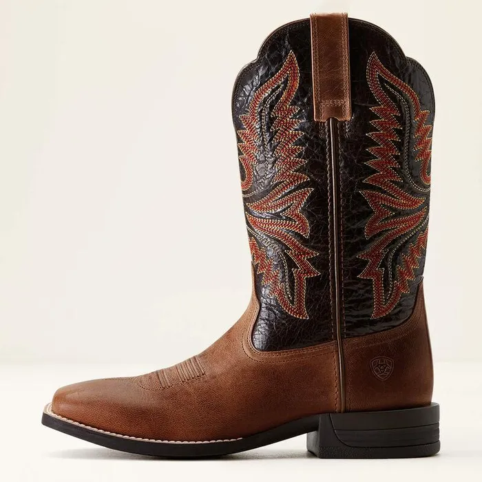Men Western Boots Ariat Brush Creek Cowboy Boot Mesa Tanthunder Brown