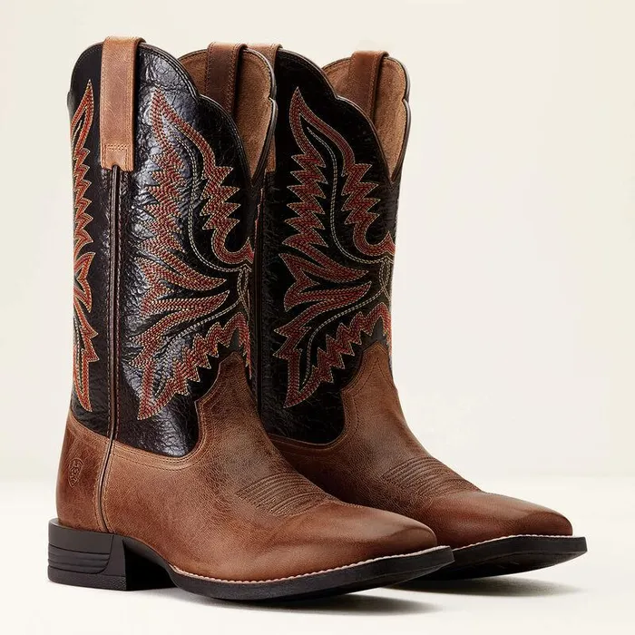Men Western Boots Ariat Brush Creek Cowboy Boot Mesa Tanthunder Brown