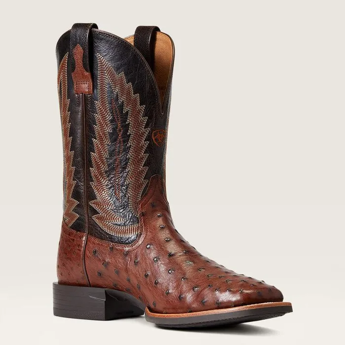 Men Western Boots Ariat Quantum Primo Western Boot Antique Tabac Fq Ostrich