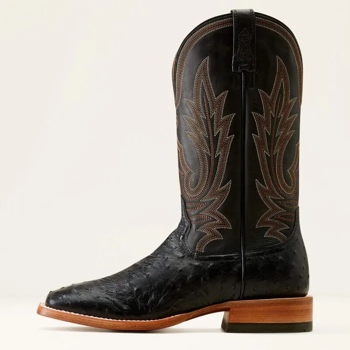 Men Western Boots Ariat Showboat Cowboy Boot Black Full Quill Ostrichancient Black Men Western Boots Ariat Showboat Cowboy Boot Black Full Quill Ostrichancient Black