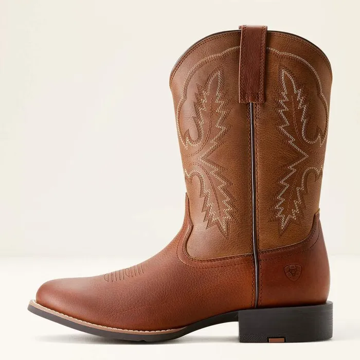 Men Western Boots Ariat Sport Stratten Cowboy Boot Peanuttoasty Tan
