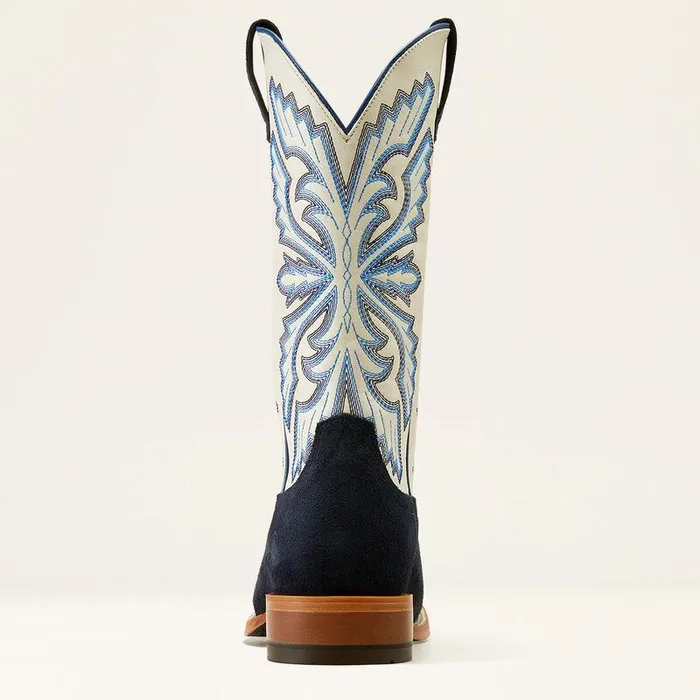 Men Western Boots Ariat Sting Cowboy Boot Indigo Roughoutblanco Men Western Boots Ariat Sting Cowboy Boot Indigo Roughoutblanco