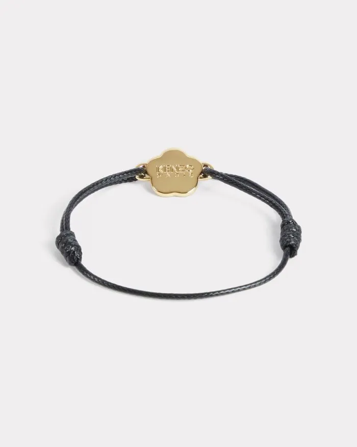 MenWomen 039Boke Flower039 Friendship Bracelet Black Kenzo Pins And Jewelry