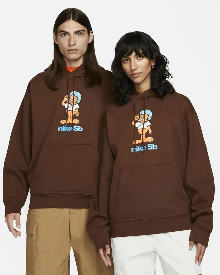 MenWomen Nike Hoodies And Sweatshirts SB Brown