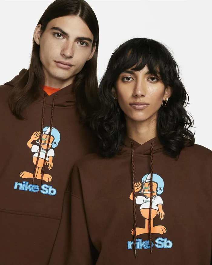 MenWomen Nike Hoodies And Sweatshirts SB Brown