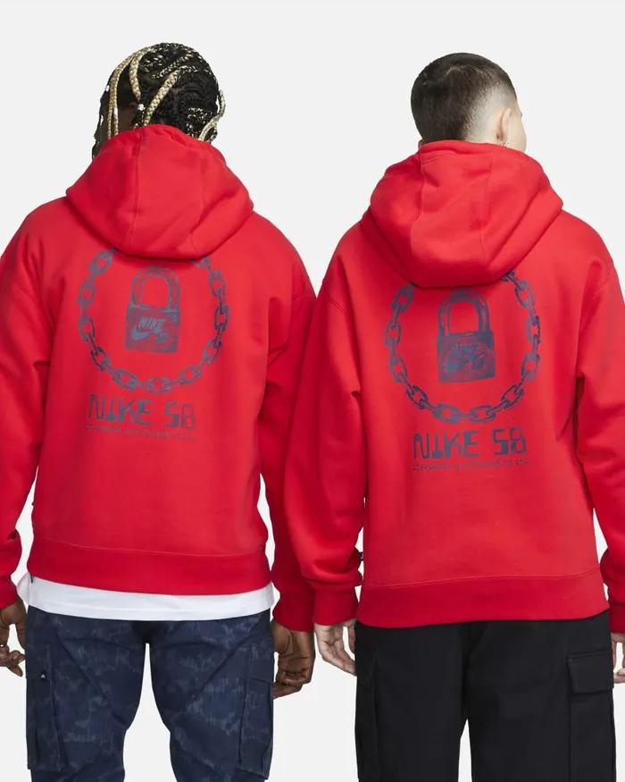 MenWomen Nike Hoodies And Sweatshirts SB University Red