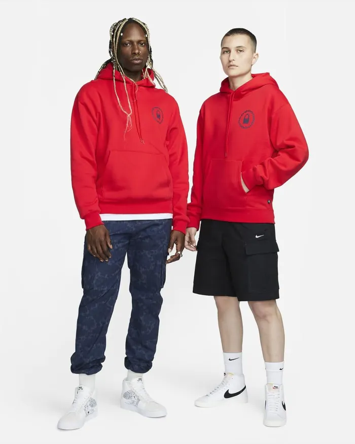 MenWomen Nike Hoodies And Sweatshirts SB University Red