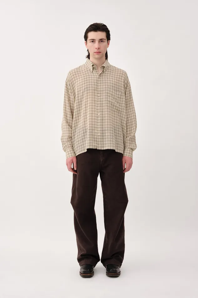 Men Wonhundred Maza White Check White Check Shirts