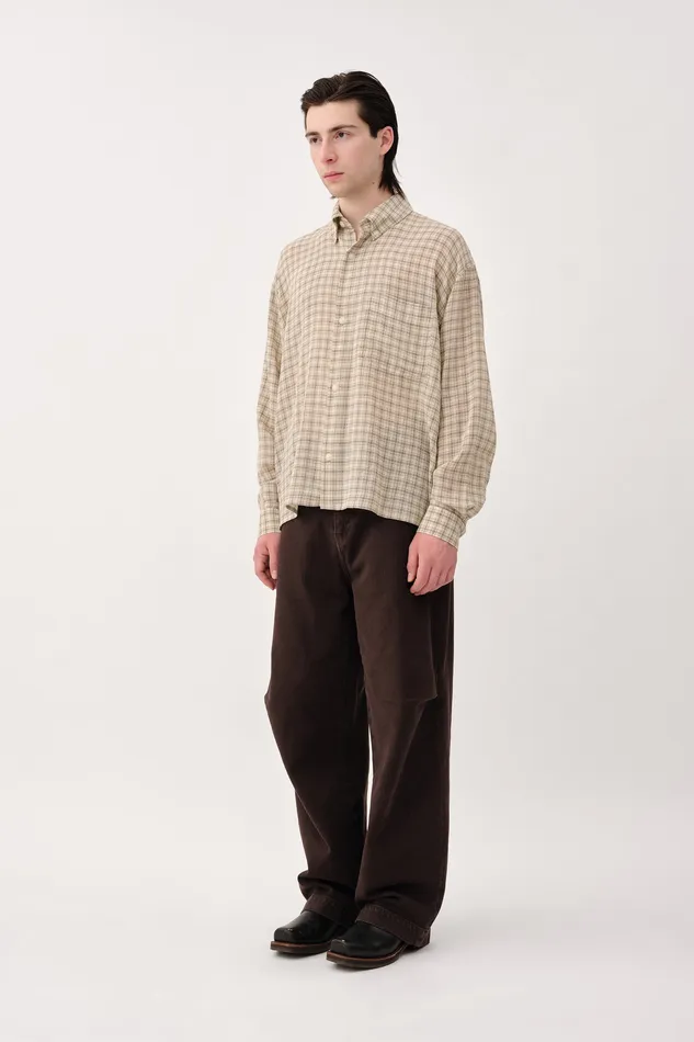 Men Wonhundred Maza White Check White Check Shirts