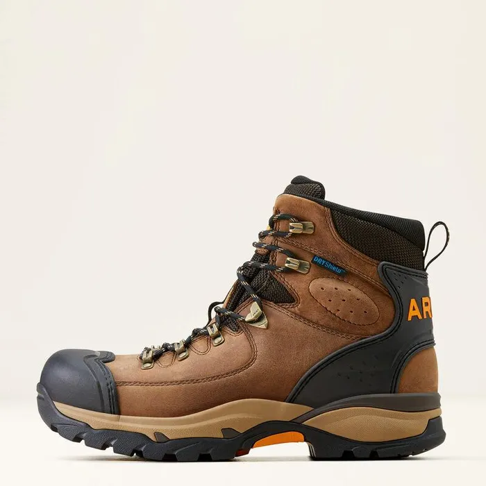 Men Work Boots Ariat Endeavor 6quot Waterproof Work Boot Dusted Brown