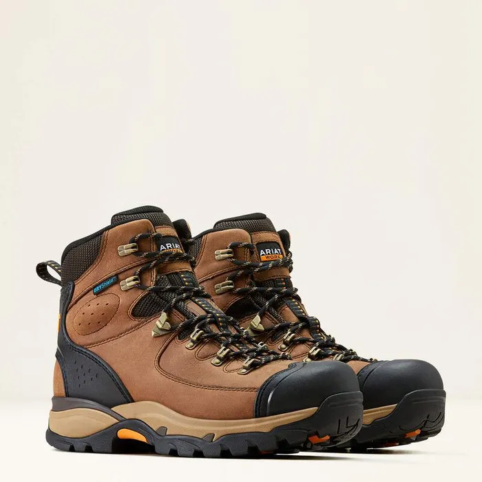 Men Work Boots Ariat Endeavor 6quot Waterproof Work Boot Dusted Brown