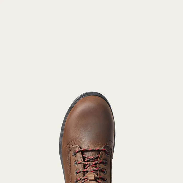 Men Work Boots Ariat Turbo 8quot USA Assembled Waterproof Carbon Toe Work Boot Rich Brown