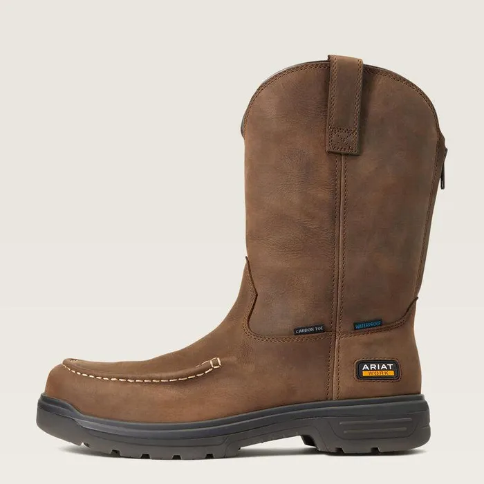 Men Work Boots Ariat Turbo Moc Toe Waterproof Carbon Toe Work Boot Mocha Men Work Boots Ariat Turbo Moc Toe Waterproof Carbon Toe Work Boot Mocha