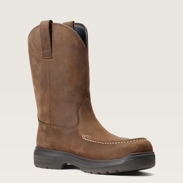 Men Work Boots Ariat Turbo Moc Toe Waterproof Carbon Toe Work Boot Mocha Men Work Boots Ariat Turbo Moc Toe Waterproof Carbon Toe Work Boot Mocha