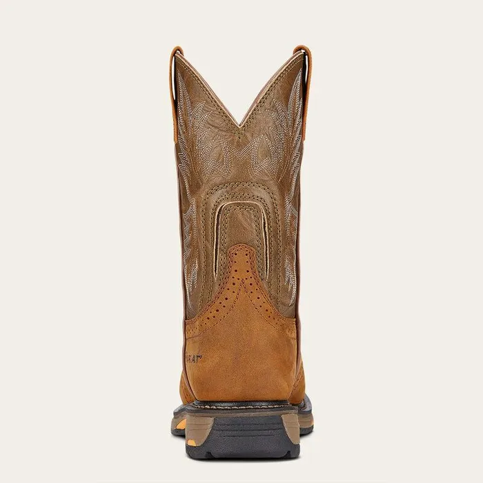 Men Work Boots Ariat WorkHog Pullon Work Boot Aged Bark Men Work Boots Ariat WorkHog Pullon Work Boot Aged Bark