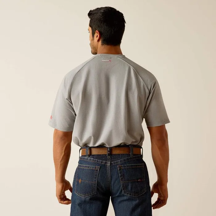 Men Workwear Ariat FR Baselayer TShirt Silver Fox Men Workwear Ariat FR Baselayer TShirt Silver Fox