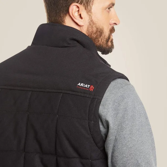 Men Workwear Ariat FR Crius Insulated Vest Black