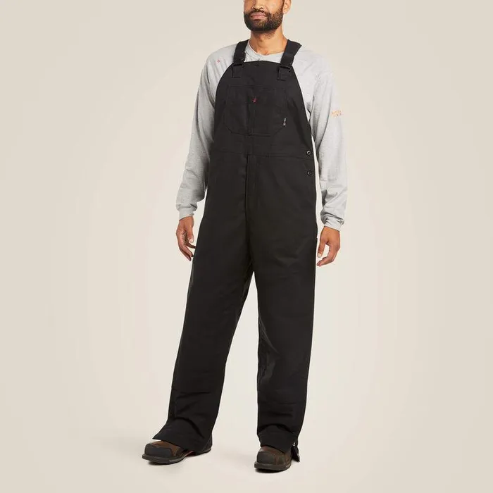 Men Workwear Ariat FR Insulated Overall 20 Bib Black