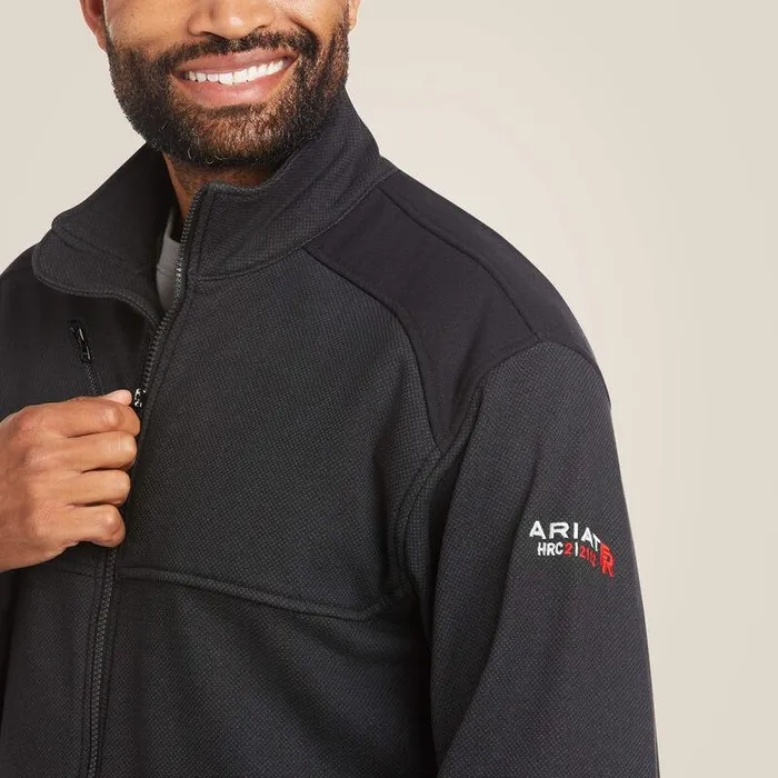 Men Workwear Ariat FR Polartec Platform Jacket Black Men Workwear Ariat FR Polartec Platform Jacket Black