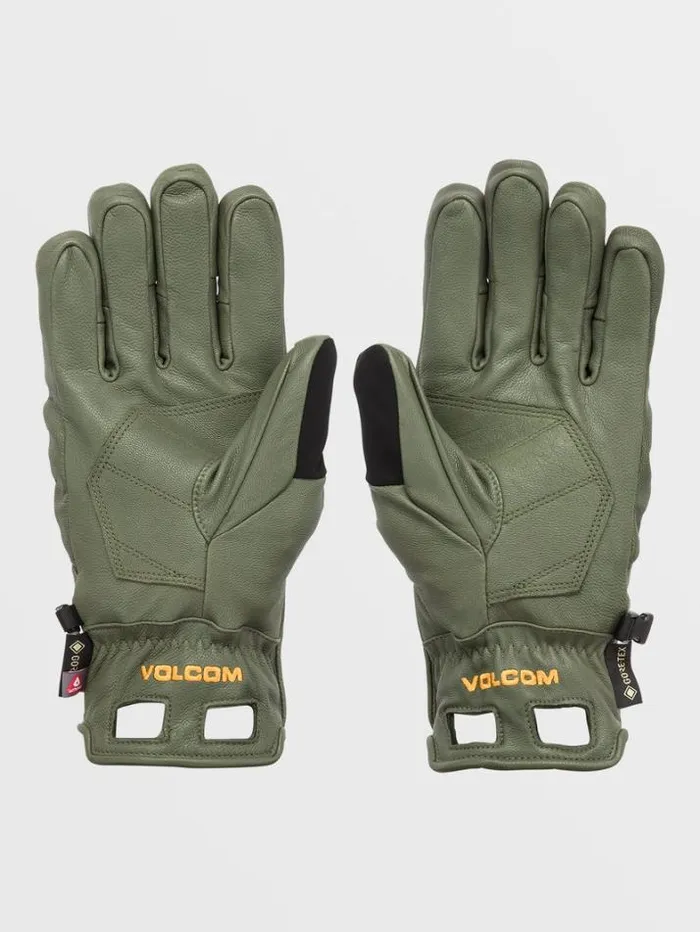 Mens Gloves and Mitts Volcom Service GoreTex Gloves 8211 Military