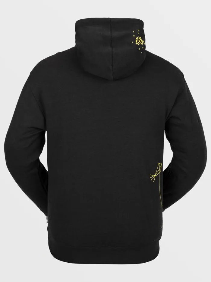 Mens Hoodies and Sweatshirts Volcom DI Fleece Pullover 8211 Black