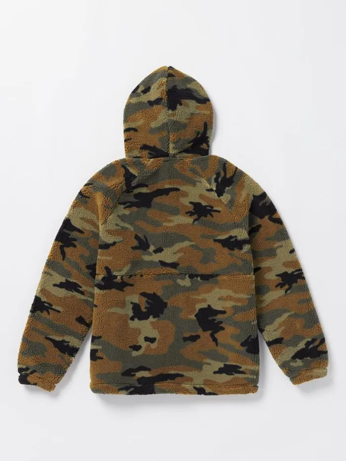 Mens Jackets Volcom Arstone Zip Fleece Jacket 8211 Camouflage