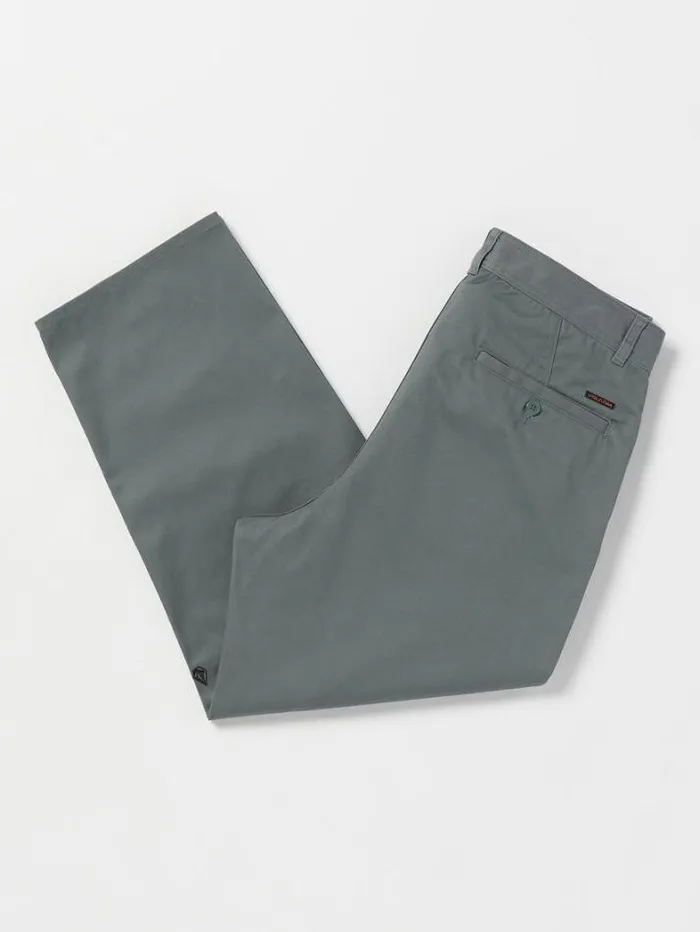 Mens Pants Volcom Briqlayer Pleat Pants 8211 Dark Slate