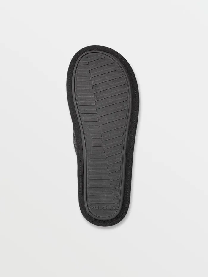 Mens Slippers Volcom Stoney Motel Slip Sandals 8211 Black Grey