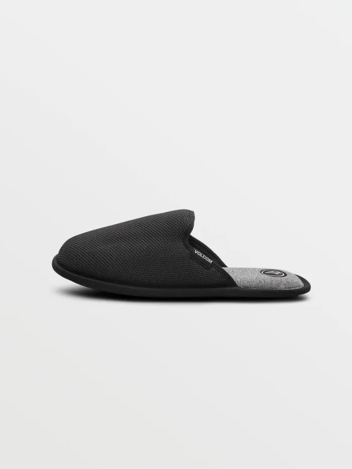 Mens Slippers Volcom Stoney Motel Slip Sandals 8211 Black Grey