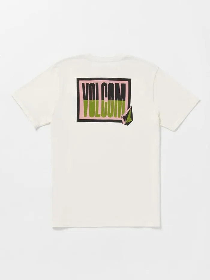 Mens TShirts and Tanks Volcom Curbwax Short Sleeve Tee 8211 Off White