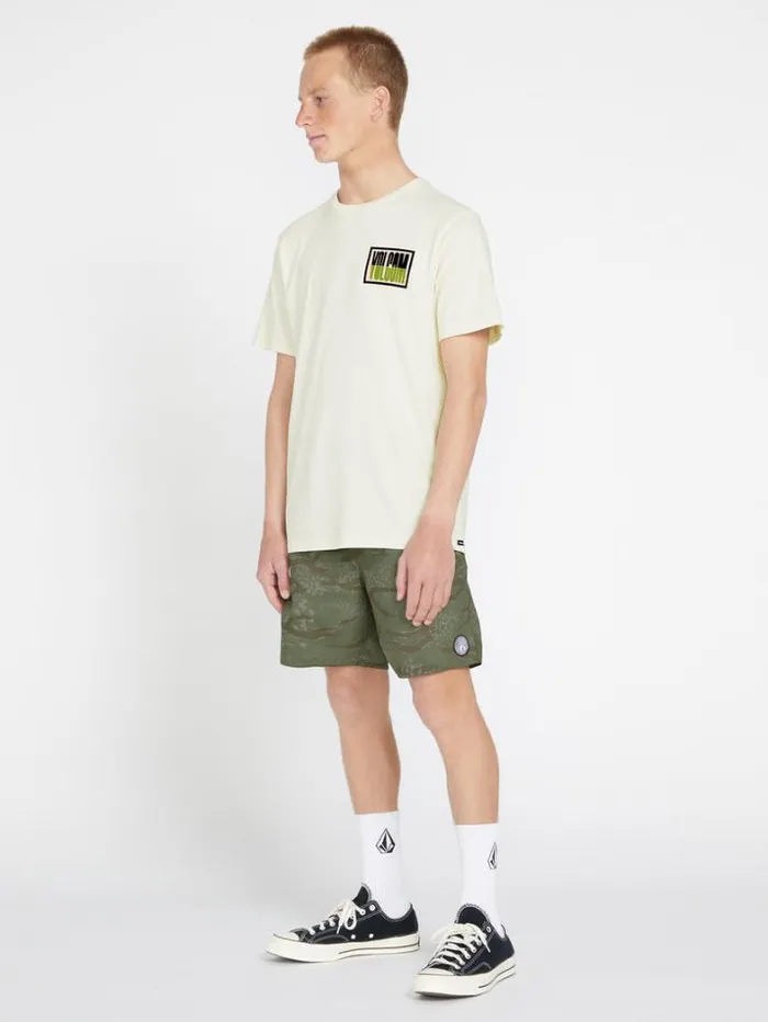 Mens TShirts and Tanks Volcom Curbwax Short Sleeve Tee 8211 Off White