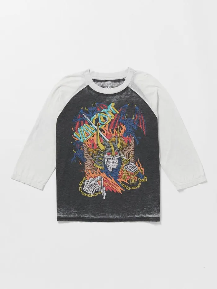 Mens TShirts and Tanks Volcom Skate Vitals Collin Provost Raglan Short Sleeve Tee 8211 Black